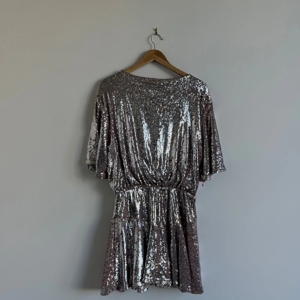 Free People Manuka‎ Sequin Mini Dress Size Medium